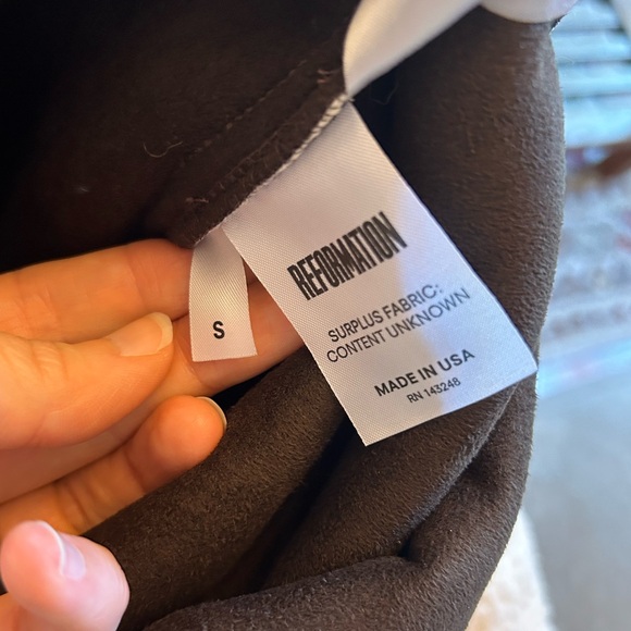 Reformation cream Sherpa jacket small - Picture 7 of 7